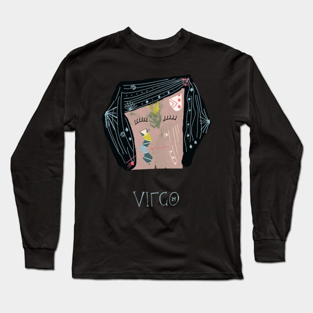 virgo Long Sleeve T-Shirt by nosheendesigns